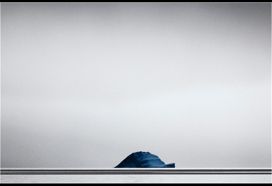 Blue Iceberg on the Horizon
